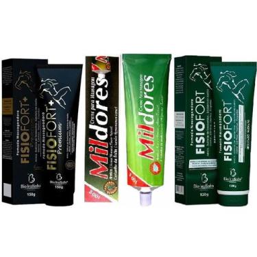 Imagem de Kit 5 Pomada Fisio Fort Premium + 5 Mil Dores + 5 Fisio Fort - Bio Ins