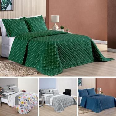 Imagem de cobre leito casal padrão matelado dupla face micropercal 200fios estam