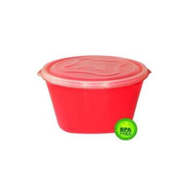 Imagem de Pote Plástico Free Bpa Multi Uso Vasilha 5,5L Vermelho - Geral