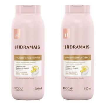 Imagem de kit 2 Creme Loção Corporal Hidramais Colágeno Ultra e Vitamina E 500ml