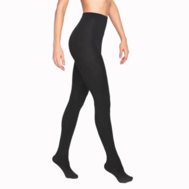 Imagem de Meia Calça Fem Fio 80 Opaca Com Elastano Lupo Loba Original, Preto, P