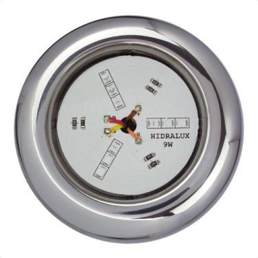 Imagem de 1 Refletor Led 9w RGB Inox Iluminação Piscina - Hidralux