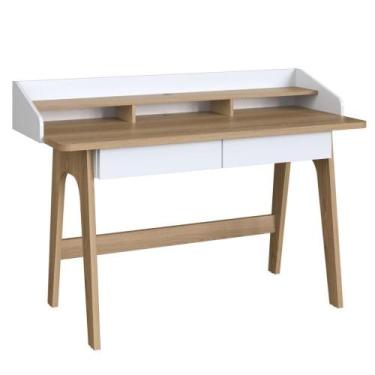 Imagem de Escrivaninha Flexus Artesano 139 cm (Largura) MDP Hanover (Mel) e Bran