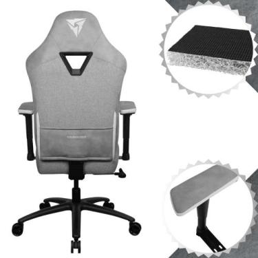 Imagem de Cadeira Gamer ThunderX3 Loft Cinza Para Escritório Almofadas No  Pesco