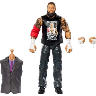 Imagem de Mattel WWE Elite Collection Action Figure & Accessories, Premium Live Event Kevin Owens with Interchangeable Hands & Build-A-Figure Pieces