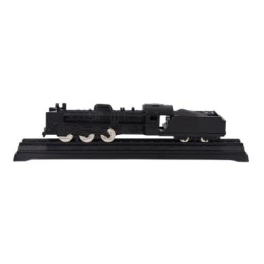 Imagem de MODEBESO Trem de Brinquedo de Metal e Plástico, Clássico com Trilho Ferroviário, Preto, Decoração de Casa, Presente para Aniversários ou Férias