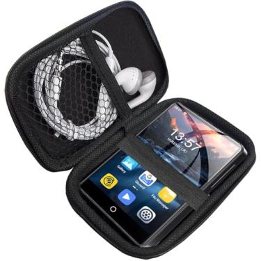 Imagem de Compatível com Oilsky MP3, capa rígida para viagem e armazenamento Lamshaw compatível com Oilsky M30 PRO/para ZAQE M505/para SWOFY M503 Pro tela sensível ao toque MP4 MP3 Player (preto)