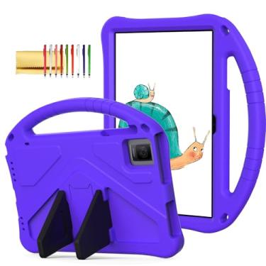 Imagem de Dteck Capa infantil para tablet T-Mobile Revvl Tab 5G 2023, leve, à prova de choque, resistente, EVA, suporte para crianças, capa infantil de silicone à prova de choque para tablet T-Mobile REVVL Tab