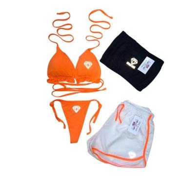 Imagem de Biquíni Cortininha Gringas Model conjunto Laranja, Laranja2, UNICO
