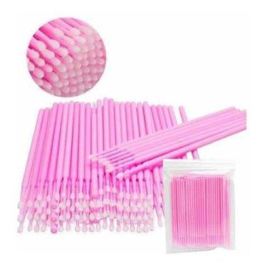 Imagem de Microbrush Cotonete Alongamento Fio A Fio Cílios 100u Oferta - Mr Vend