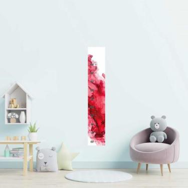Imagem de Régua Adesiva Infantil Abstrato Vermelho N09179 20x115cm - Adesivo BR