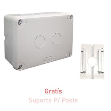 Imagem de Caixa Proteção P/ Cam Cftv Externa + Suporte Para Poste 16 x 11 - Stil