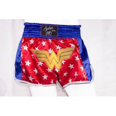 Imagem de Short Muay Thai Mulher Maravilha - Sabai Shorts, GG