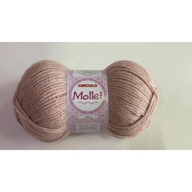Imagem de Fio de lã mollet 100g círculo - cores lisas - unidade, GLACE 3013
