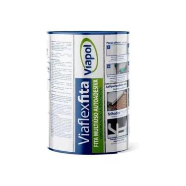 Imagem de Manta Asfáltica Multiuso Auto Adesiva 20cm Cor Alumínio - VIAPOL