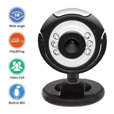 Imagem de Webcam Câmera Hd 720p 6 Leds Microfone Visão Noturna Ley-53 - FLEMING-