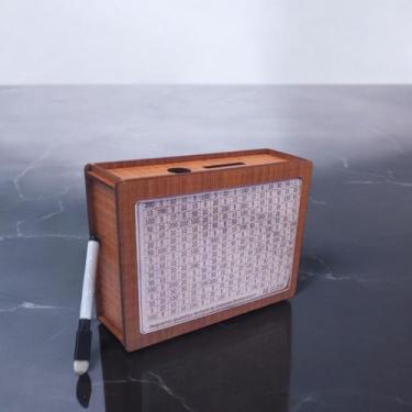 Imagem de Cofrinho Cofre Guardar Dinheiro Woodbox Japones Poupança RUSTICO - IND