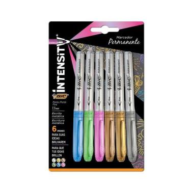 Imagem de Marcador Permanente 6 Unidades Intensity Bic