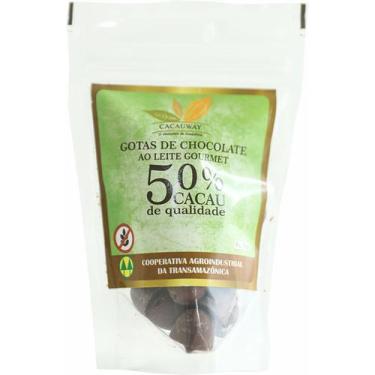 Imagem de Gotas de Chocolate 50% cacau ao leite 50g - Cacauway 