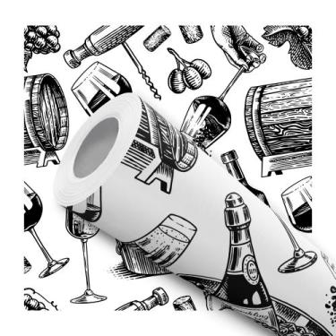 Imagem de Papel de Parede Adesivo Vinho Adega Bar Cozinha Moderno Quarto Sala de