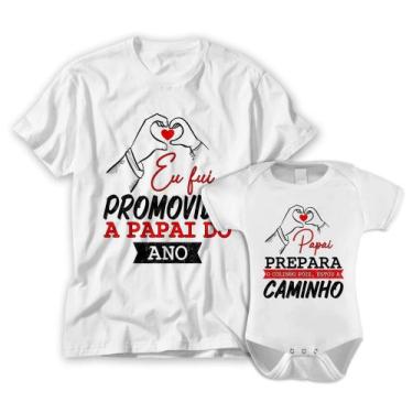 Imagem de Camiseta e body promovido a Papai do ano. - Innovari, P