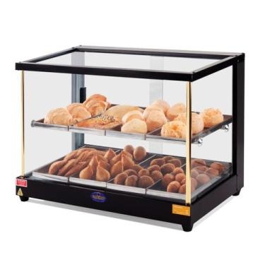 Imagem de Estufa Dupla Para Salgados Retilínea Black 8 Bandejas Duplas Lothar Jo