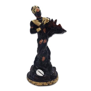 Imagem de Estátua Imagem Orixá Ossain Proteção e cura 15 cm