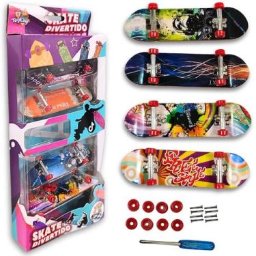 Imagem de Kit 4 Skate De Dedo Mini Lixa Fingerboard Truck Brinquedo - For Sales 
