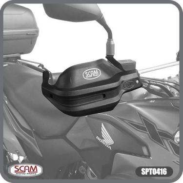 Imagem de Protetor de mão honda xre300+ 2016 preto scam spto416, Preto