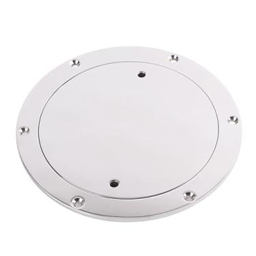 Imagem de Inspeção Antiderrapante da Placa Redonda da Plataforma do Barco de 5 Polegadas Com Tampa Destacável para o Caminhão Marinho do Iate do Barco RV (6 polegadas)