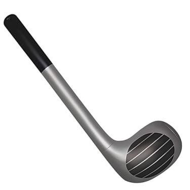 Imagem de Tacos de golfe infláveis | Blow Up Golf Club Inflável | Decorações de festa de golfe | Suprimentos de festa de golfe | Adereço de festa de clube de golfe | Prata | 68 cm