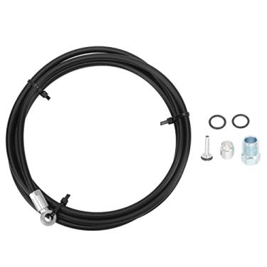 Imagem de Mangueira de Freio Hidráulico ZAWELIYO, Tubo de Liga de Disco de óleo FÓRMULA R1 ​​R1R RR1 de 2m, Mangueira de Freio de Nylon para Inserções de Conexão Coloridas DIY (Prata)