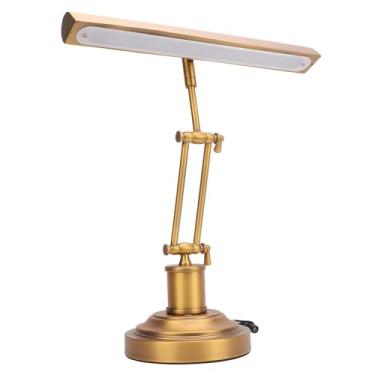 Imagem de Lâmpada LED para Piano, 3 Modos de Luz Com Ajuste de Brilho Contínuo, 12W Moderna, Luz Noturna Giratória para Piano de Mesa Em 360° para Leitura, Luz Solar de 2700K (plugue