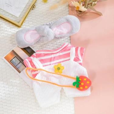 Imagem de Roupa para Paper Duck Lalafanfan | Kit Roupa e Acessório Lalafanfan Pato de Pelúcia Amarelo | Roupa Pato de Pelúcia (Conjunto 8)