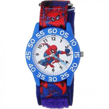 Imagem de Relógio Analógico de Quartzo para Crianças de 5 até 15 Anos, Marvel Spider Man, Azul