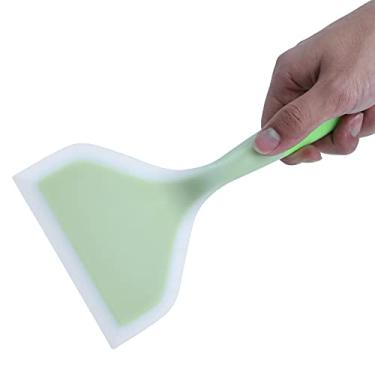 Imagem de Espátulas Espátula para Bife de Pizza Tamagoyaki Com Seguro Não Resistente Ao Calor Design Flexível Antiaderente Silicone Antiderrapante (Verde)