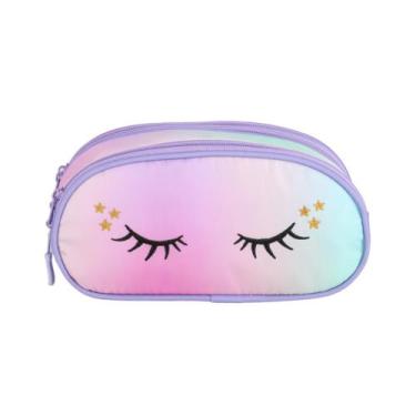 Imagem de Estojo Triplo Dream Degradê Lilás Up4You EI41734UP Lançamento 2025