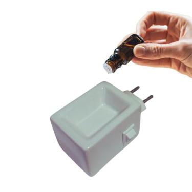 Imagem de Difusor Aromatizador de Aroma de Ambientes Porcelana Branco Elétrico Maior Poder de Exalação dos Aromas 30m2 por 4hs Com Óleos Essencias (Branco)