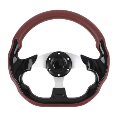 Imagem de Vinho Vermelho 13in Pu Sporty Look Race Wheel Com Aperto Aprimorado para o Adaptador de 6 Orifícios No Cubo