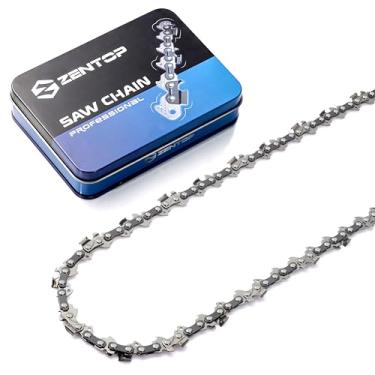 Imagem de ZENTOP Corrente De Motosserra De Carboneto De 16 Polegadas, Calibre 0,043", Passo Lp De 3/8", 55 Elos De Transmissão, Compatível Com Stihl Ms170, Ms171, Ms180C E Mais - 61Pmm355, R55, 1 Pacote