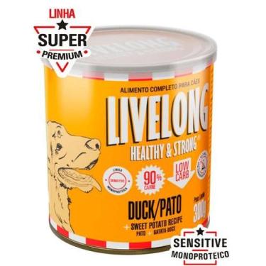 Imagem de Alimento Natural Livelong Sabor Pato para Cães 300g, Alimento Natural 