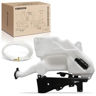 Imagem de A-Premium Conjunto de tanque de reservatório de lavador de para-brisa compatível com Chevrolet Malibu 1997-2003, Classic & Oldsmobile Alero, Cutlass & Pontiac Grand Am - com tampa e bomba de arruela e