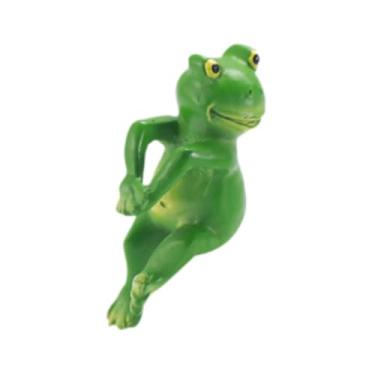 Imagem de Baoblaze Escultura de animais pendurados em estatuetas de sapo, Style a