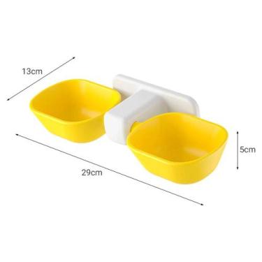 Imagem de Comedouro Para Cães E Gatos Elevado Fixação Parede Ergonômico - Shop c