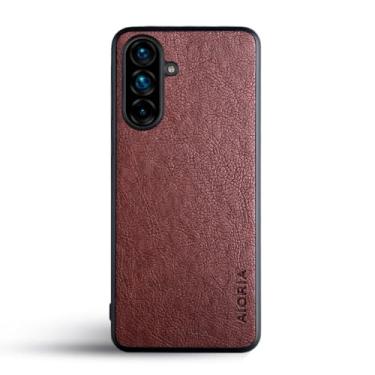 Imagem de AIORIA Capa protetora de couro PU premium para Samsung Galaxy A56 5G para Samsung A56 5G (café, Samsung Galaxy A56)