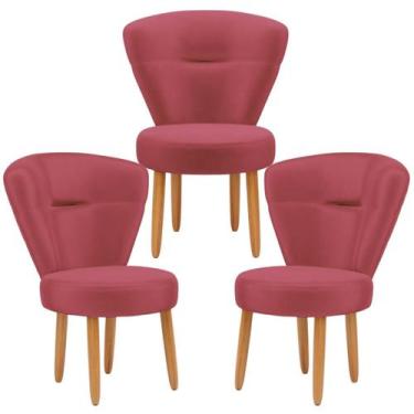 Imagem de Conjunto 3 Poltronas para Estúdio de Beleza Maquiagem Sala de Jantar P