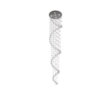 Imagem de Lustre De Cristal Legitimo Para Pé Direito Duplo 30cm de diâmetro - LU