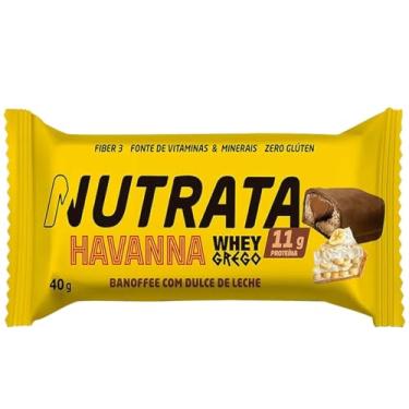Imagem de Barra Whey Grego Havanna - 1 Unidade 40g Banoffee com Dulce de Leche - Nutrata -