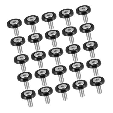 Imagem de REPAIROCK Parafuso de arruela de para-choque de carro M6 x 20 mm Kit de limpeza de compartimento de motor aço inoxidável preto (conjunto de 25) peças de reposição automotiva