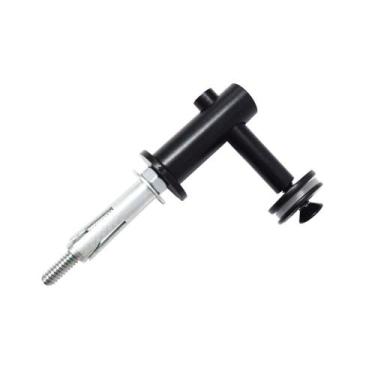 Imagem de Conector Aço Inox 304 90 V/A Para Guarda Corpo Corrimão Sacada Preto -